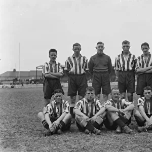 Footballers at Dartford. 1936