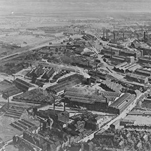 Franco German crisis, the industrial heart of the Ruhr. A remarkable view of the