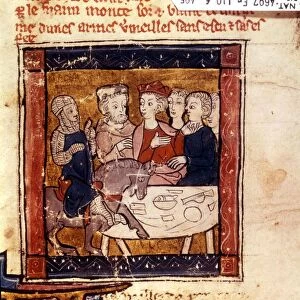 Galahad comes to King Arthur 1250-80. Sir Galahad was one of the knights of King