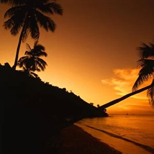 Galley Bay, on the island of Antigua - West Indies. Sunset. This picture is a