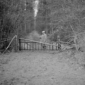 The gates to Preston Hill Farm Estate, Kent. 1938