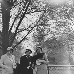 At Gatwick Mrs Konyn, Miss Paton and Miss Bird 12 May 1933