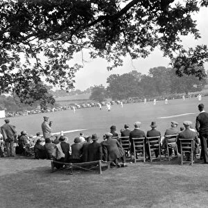 General view of the charity cricket match between Mr P G H Fenders XI and the