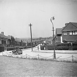 A general view of Hither Green crescent in London. 1939