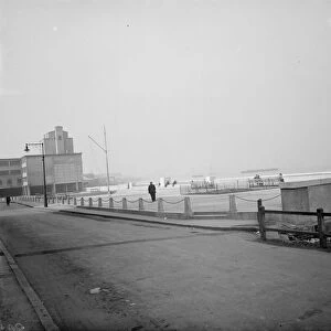 The general view of the promenade along the riverside at Erith, Kent