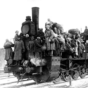 German prisoners returning from Russia. Kieff