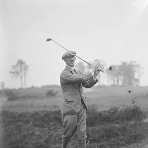 Golf match at the Addington golf course near Croydon Abe Mitchell 10 June 1920
