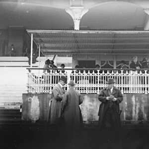 Goodwood races. The King and Queen in the Royal box. 31 July 1923