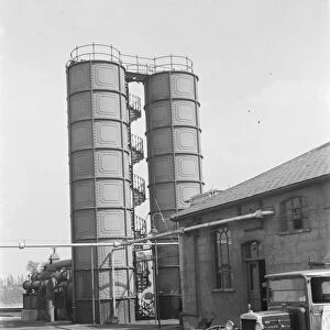 Gravesend Gasworks in Kent. The gas cleaner. 1939