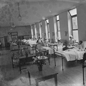 Gravesend Hospital in Kent. Patients in the womens ward. 1939