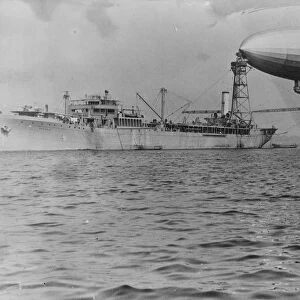 Great American airship USS Shenandoah (ZR-1) in remarkable mooring tests The