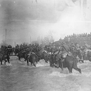 The Greco Turkish War Greek troops crossing the River Gallus of Turkey 26 May 1921