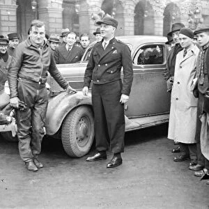 H Stoffet Boucherain, Monte Carlo Rally driver. 22 January 1935