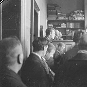 The hay poison case. A new photograph of Major Armstrong listening intently to the evidence