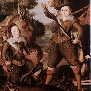 Henry, Prince of Wales, in the Hunting Field by Robert Peake the Elder (British, active by 1576