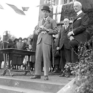 Hertford. The Prince of Wales at Barnardo Boys Home, Golding. 17 November 1922