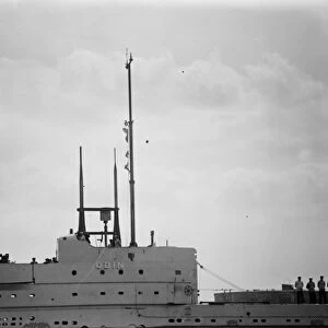 HM Submarine Odin - the conniing tower. 18 July 1929