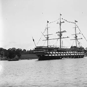 HMS Worcester a training ship at Greenhithe for the Thames Nautical Training College