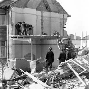 Home front 1940. Air raid damage, Crayford