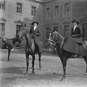 The hunting romance. Lady Mary Cambridge and the Marquess of Worcester out with