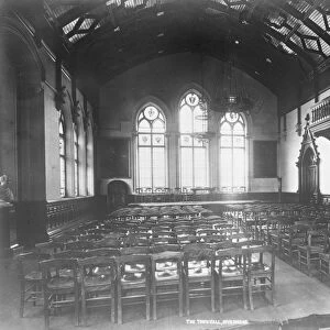 The important cabinet meeting at Inverness. The interior of the Town Hall at Inverness