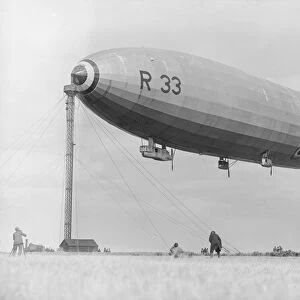 Important mooring mast tests at Pulham air station 24 March 1921