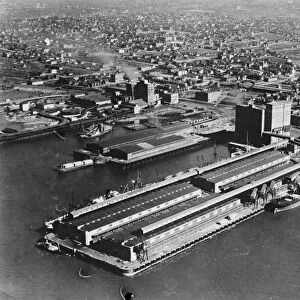 Improvements at the Port of Vancouver. An aerial view. 27 September 1929