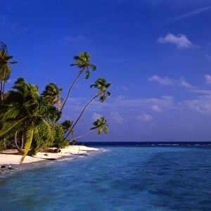 The island of Little Bandos in the Maldives