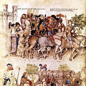 King Arthur and his knights setting out for the quest for the Holy Grail. King Arthur, page 129