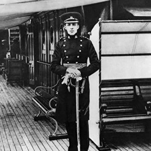 The King of Spain Alphonso XIII probably on board Giralda, Spanish Royal Yacht