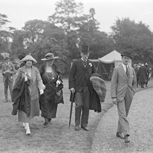 Well known society people at second International polo match between England