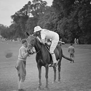 Ladies Inter - Club Polo match at the Ranelagh Club, West London. Lady Priscilla Willoughby