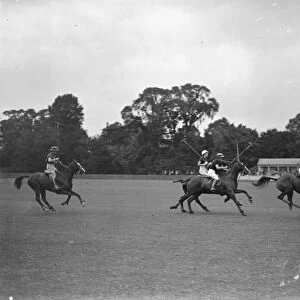 Ladies Inter - Club Polo match at the Ranelagh Club, West London. Miss Nell Campbell