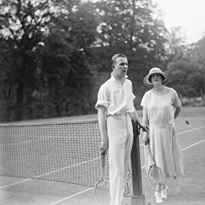 Lady Beattys tennis tournament at Hanover Lodge, Regents Park. Lady Ancaster