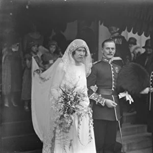 Lady Katharins Carnegies wedding. Mr W B L Manley and Lady K Carnegie were married