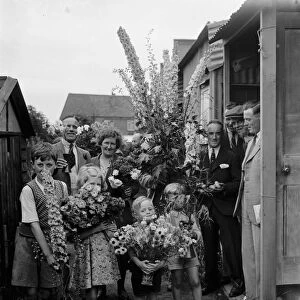 The Lamorbey flower show in Sidcup, Kent. 1936