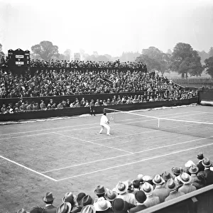 Lawn Tennis Championships at Wimbeldon The crowd watching Vincent Richards in play