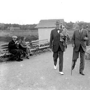 Le Touquet. Lord Ashfield and Sir Ernest Hatch Sept 1925
