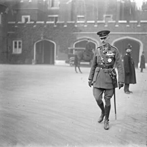 Levee at St Jamess Palace. Lord Saltoun leaving. 10 March 1925