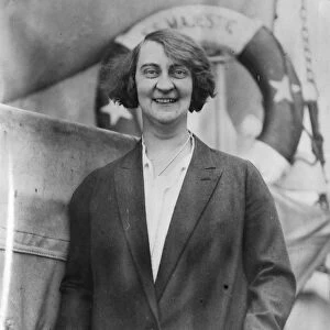 Lifeboat Woman. First to pass Board of Trade test, Miss Blanche Tucker, aged 34