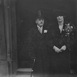 Lord Blyth and Mrss M Cole were married at Princes Row Register Office. Bride and Bridegroom
