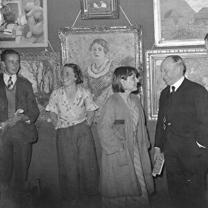 Lord Waring at Eltham Art Bazaar. 1934