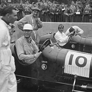 Lurani and Villoresi. Italian racing motorists. 10 October 1937. [?] Crystal Palace