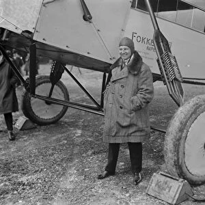M Fokker demonstrates his non diving safety monoplane at Croydon 15 April 1925