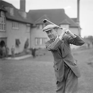 M Ps Golf at Sandwich, Kent. Sir L Worthington Evans, the new Postmaster General