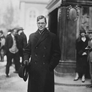 M Unden, Swedish delegate at League of Nations, Geneva 26 March 1926