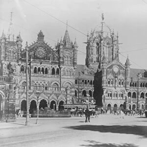 The magnificent Victoria Terminus, Bombay. 21 November 1921