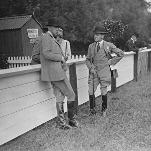 Maidenhead Horse Show Mr H M Nell ( left ) one of the judges 10 August 1929