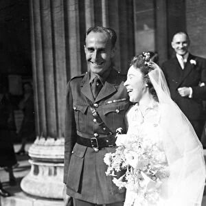 Maj Geoffrey David Hall, Royal Armoured Corps was married to Miss Betty Stewart Dickey
