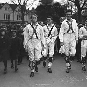 May Day Celebrations at Oxford Morris dancing by undergraduates 1 May 1923